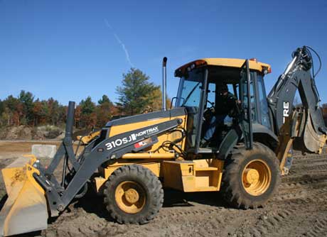 Rétro excavateur, Chargeuse - Pelleteuse, pépine)